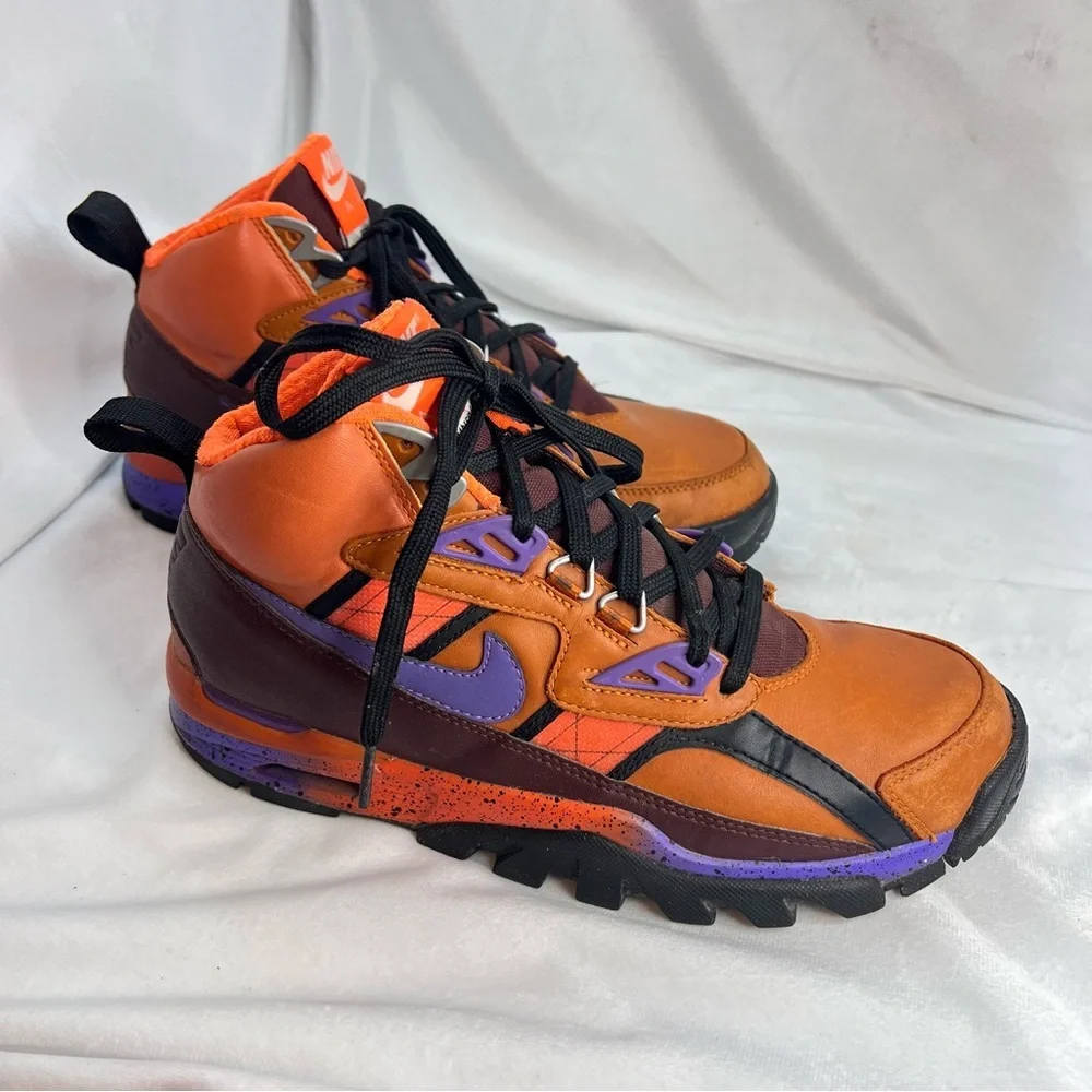 NIKE Trainer SC Sneaker Boot Tuscan Rust/Hyper Grape/Barkroot Brown Men’s size 8